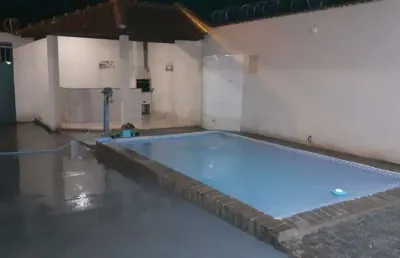 Casa estilo de lazer para venda em jardinopolis no jd aroeira, 2 dormitorios, varanda gourmet e piscina em 200 m2 de area total