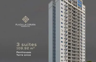 Super lançamento alto padrao no jd olhos dagua, cond. plazas de espana, ed. la coruna, 2 ou 3 suites, varanda gourmet em 109 m2, lazer completo