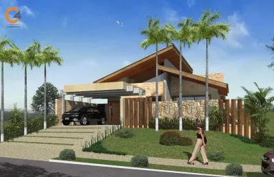 Casa terrea nova para venda na vila do golfe, condominio quinta dos ventos, 3 suites, varanda gourmet e piscina em 465 m2 total, lazer completo no con