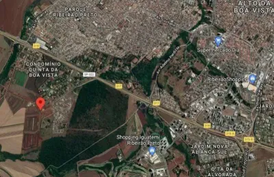 Excelente area para incorporação a venda na zona sul de ribeirão preto no vivendas da mata, com 4.141 m2, esquina em frente ao balão, 100 m fachada