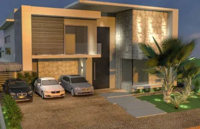 Maravilhoso sobrado alto padrão para venda no jardim olhos dagua, condominio borda do parque, 4 suites, varanda gourmet com piscina em 734 m2 de area