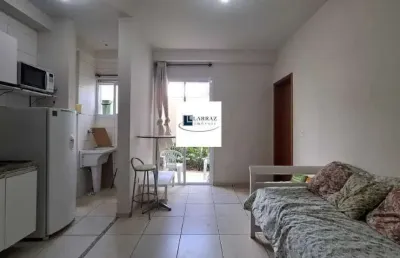 Apartamento para venda, terreo com quintal, tipo flat, mobiliado, no residencial maracas, zona sul  no jardim california, próximo a av. ind