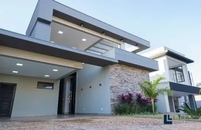 Linda casa nova alto padrão para venda na vila do golfe, cond quinta dos ventos, 3 suites 1 master, varanda gourmet e piscina em 336 m2 de area total,