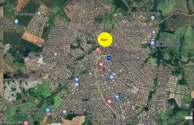 Excelente área para venda no centro de passos-mg, ideal para incorporação, área com 41.682 m2 na melhor localização de passos