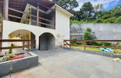 Casa para venda em teresópolis, cascata do imbuí, 3 dormitórios, 2 suítes, 4 banheiros, 4 vagas