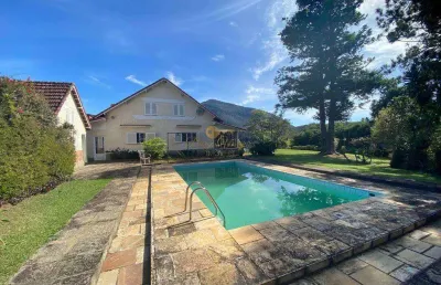 Casa em condomínio para venda em teresópolis, fazenda alpina, 6 dormitórios, 2 suítes, 4 banheiros, 10 vagas