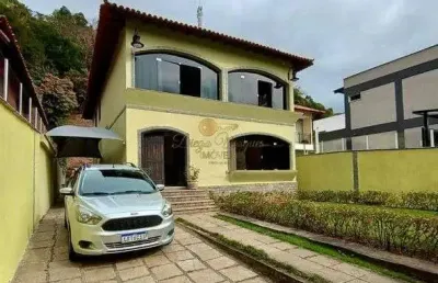 Casa para venda em petrópolis, corrêas, 4 dormitórios, 3 suítes, 5 banheiros, 2 vagas