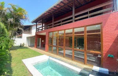 Casa em condomínio para venda em teresópolis, carlos guinle, 4 dormitórios, 4 suítes, 6 banheiros, 3 vagas