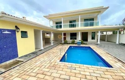 Casa para venda em guapimirim, cidade jardim guapimirim, 4 dormitórios, 2 suítes, 5 banheiros, 4 vagas