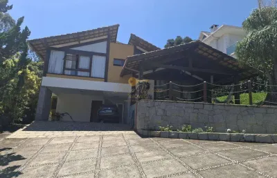 Casa em condomínio para venda em teresópolis, quebra frascos, 3 dormitórios, 3 suítes, 4 banheiros, 2 vagas