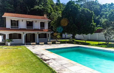 Casa em condomínio para venda em teresópolis, carlos guinle, 5 dormitórios, 2 suítes, 5 banheiros, 40 vagas