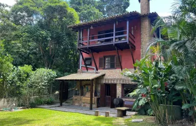 Casa para venda em petrópolis, retiro, 3 dormitórios, 1 suíte, 4 banheiros, 3 vagas