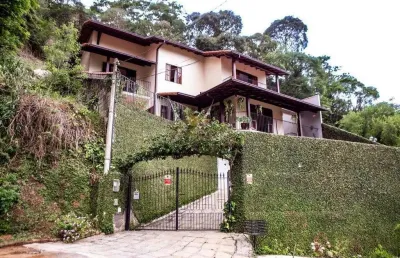 Casa para venda em teresópolis, quinta da barra, 4 dormitórios, 4 suítes, 5 banheiros, 2 vagas