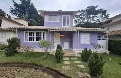 Casa em condomínio para venda em teresópolis, green valley, 3 dormitórios, 2 suítes, 4 banheiros, 1 vaga