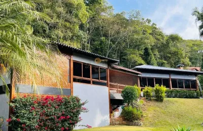 Casa em condomínio para locação em teresópolis, parque do imbui, 5 dormitórios, 5 suítes, 5 banheiros, 5 vagas