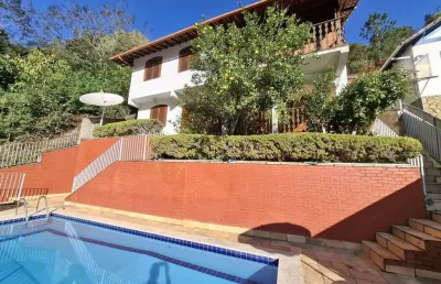 Casa para venda em teresópolis, posse, 6 dormitórios, 4 suítes, 5 banheiros, 3 vagas