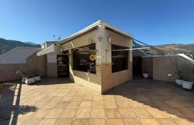 Cobertura duplex para venda em petrópolis, corrêas, 3 dormitórios, 1 suíte, 4 banheiros, 2 vagas