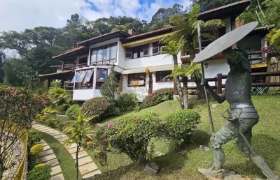 Casa em condomínio para venda em teresópolis, carlos guinle, 9 dormitórios, 3 suítes, 12 banheiros, 7 vagas