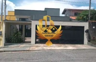 Casa à venda em taubaté-sp, no bairro jardim morumby com 4 quartos, 1 sala, 3 banheiros e 3 vagas de garagem!