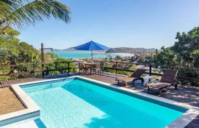 Casa com vista mar deslumbrante em condomínio privativo em geribá por r$ 3.600.000,00!!
