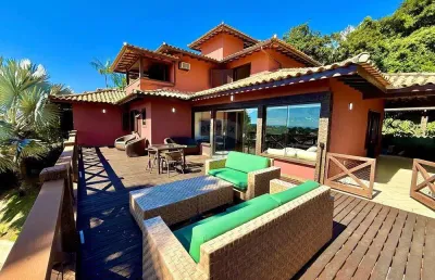 À venda: casa com 4 suítes, piscina privativa e vista para o mar em geribá, oportunidade em búzios!