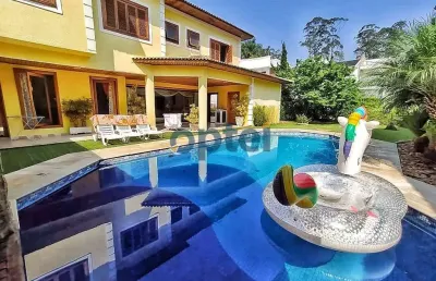 Casa alto padrão com 4 suítes , 619 m² condomínio forest hills - jardim hollywood - são bernardo do campo/sp