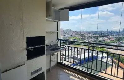 Apartamento  de 2 dorms para locação com churrasqueira à carvão no condomínio exuberance no rudge ramos