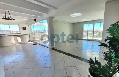 Excelente cobertura de 227m2, 3 dormitórios ( 2 suítes), 3 vagas, churrasqueira no rudge ramos em são bernardo do campo