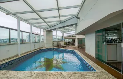Cobertura de 600m² 4 suítes e 4 vagas com piscina no condomínio du guyon - centro são bernardo do campo