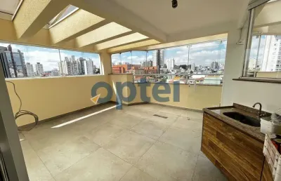 Cobertura duplex, 3 dorms (suíte), 2 vagas, 190m²  com churrasqueira - jardim do mar - sbc
