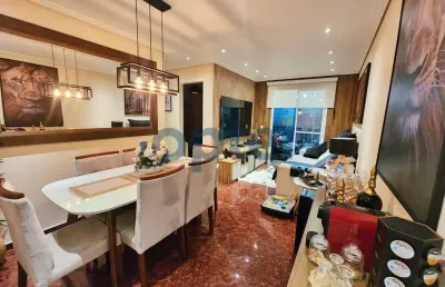 Apartamento de 2 dorms (suíte), 1 vaga com churrasqueira à carvão no condominio exuberance club