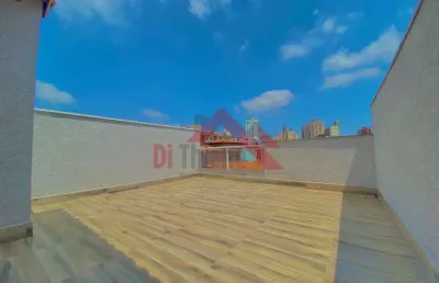 Cobertura com 2 dorms, jardim bela vista, santo andré - r$ 470 mil, cod: 2351