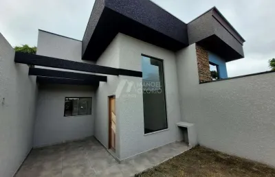 Casa nova a venda com 3 qtos (1 suíte) bairro iguaçú em araucária