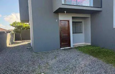Sobrado com 2 dormitórios à venda, 70 m²- itajuba - barra velha/sc