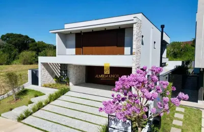Sobrado com 3 dormitórios à venda, 387 m² por r$ 4.550.000 - parque villa dos pinheiros - indaiatuba/sp