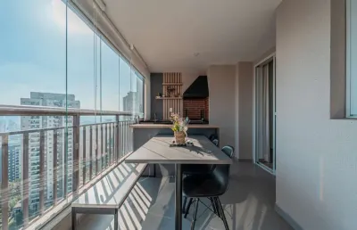 Versátil apartamento tipo para venda em vila andrade com 2 quartos, sendo 1 suíte, 75m²