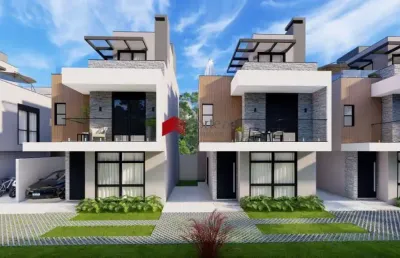 Sobrado com 109,43m² 3 quartos, à venda, no bairro hauer em curitiba