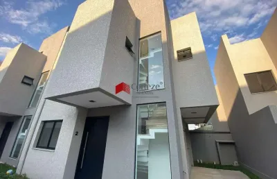 Sobrado em condomínio com 162m² 3 quartos, à venda, no bairro campo comprido em curitiba