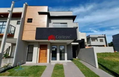Sobrado em condomínio com 120m² 3 quartos, à venda, no bairro costeira em são josé dos pinhais