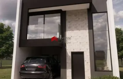 Sobrado em condomínio com 128,44m² 3 quartos, à venda, no bairro costeira em são josé dos pinhais