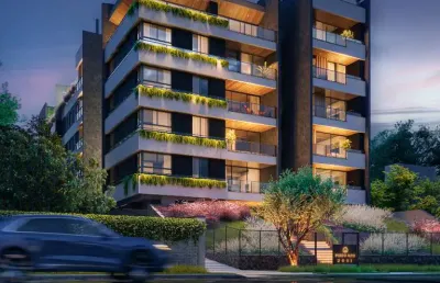 Apartamento com 91,62m² 3 quartos, à venda, no bairro mercês em curitiba