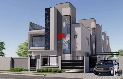 Sobrado em condomínio com 127,73m² 3 quartos, à venda, no bairro capão raso em curitiba