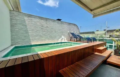 Cobertura com 4 dormitórios à venda, 205 m² por r$ 2.790.000,00 - barra da tijuca - rio de janeiro/rj