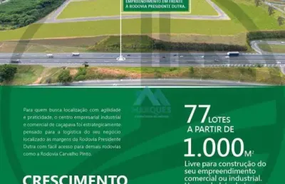 Terrenos comerciais de frente para via dutra à venda