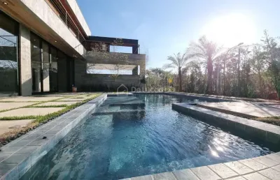 Casa em condomínio fechado com 4 quartos à venda na rua vanderlei martinghi junior, 42, alphaville dom pedro 3, campinas, 470 m2 por r$ 4.300.000