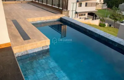 Casa em condomínio fechado com 4 quartos à venda na rua torello josé della maggiore orlandi, 10, alphaville dom pedro 3, campinas, 409 m2 por r$ 5.490.000