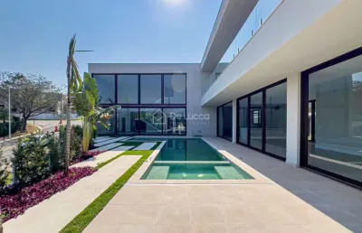 Casa em condomínio fechado com 5 quartos à venda na rua francis nemer nasr, 1, loteamento mont blanc residence, campinas, 560 m2 por r$ 8.500.000