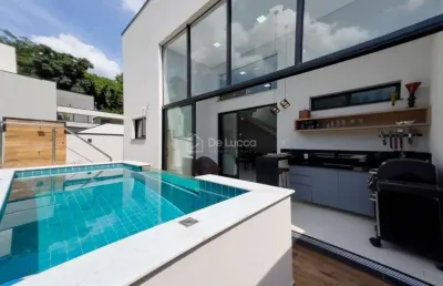 Casa em condomínio fechado com 3 quartos à venda na rua josé francisco barbosa, 350, parque rural fazenda santa cândida, campinas, 235 m2 por r$ 2.200.000