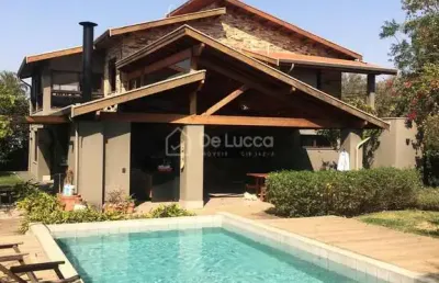 Casa em condomínio fechado com 4 quartos à venda na rua san conrado, 149, loteamento caminhos de san conrado (sousas), campinas, 376 m2 por r$ 3.190.000