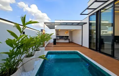 Casa em condomínio fechado com 3 quartos à venda na rua sebastião cardoso, 168, parque brasil 500, paulínia, 220 m2 por r$ 2.130.000